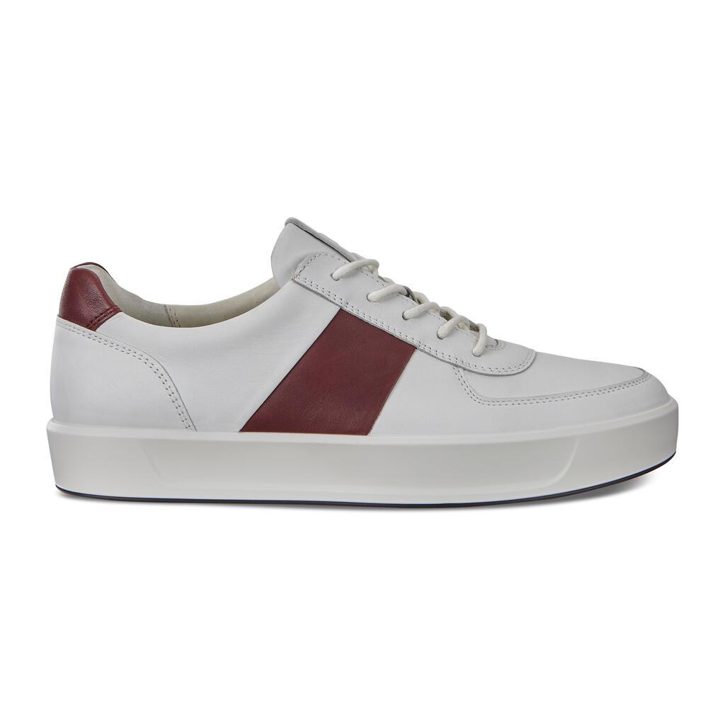 Baskets Ecco Soft 8 Homme Blanche 0423-LBMWS